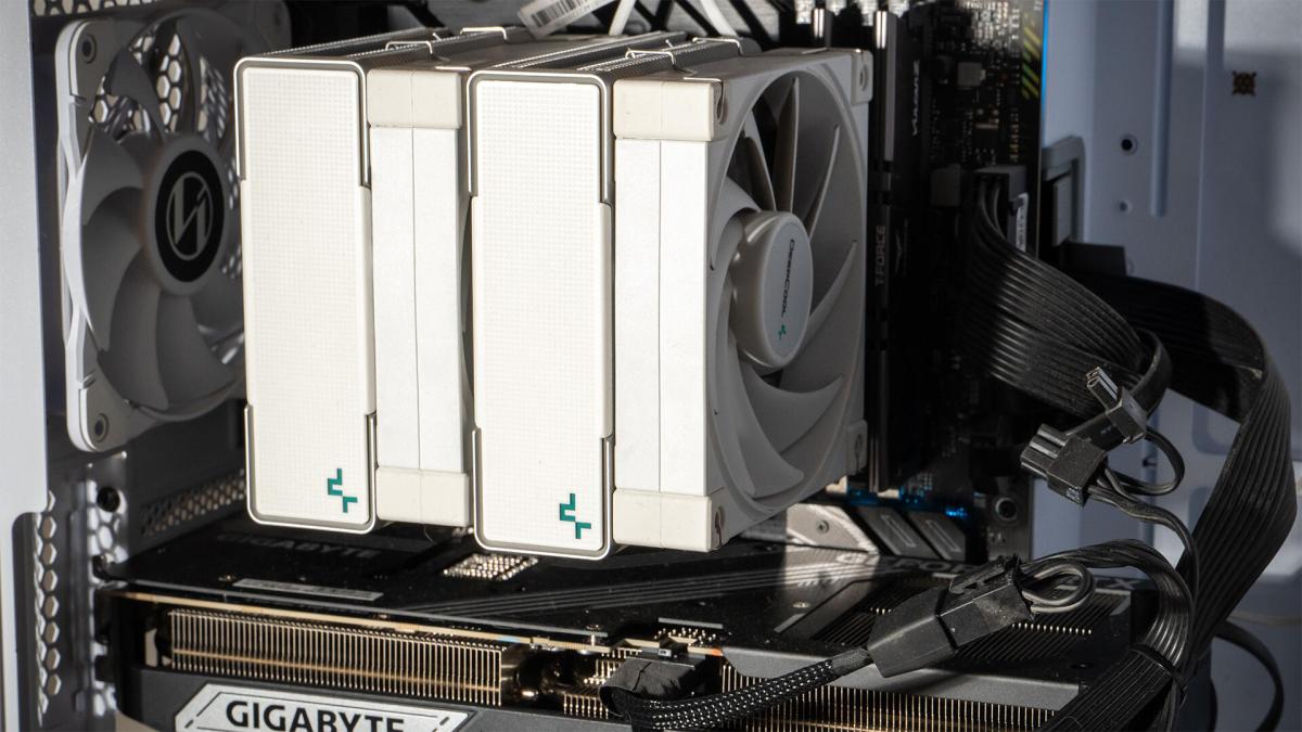 CPU heat sinks and fans.