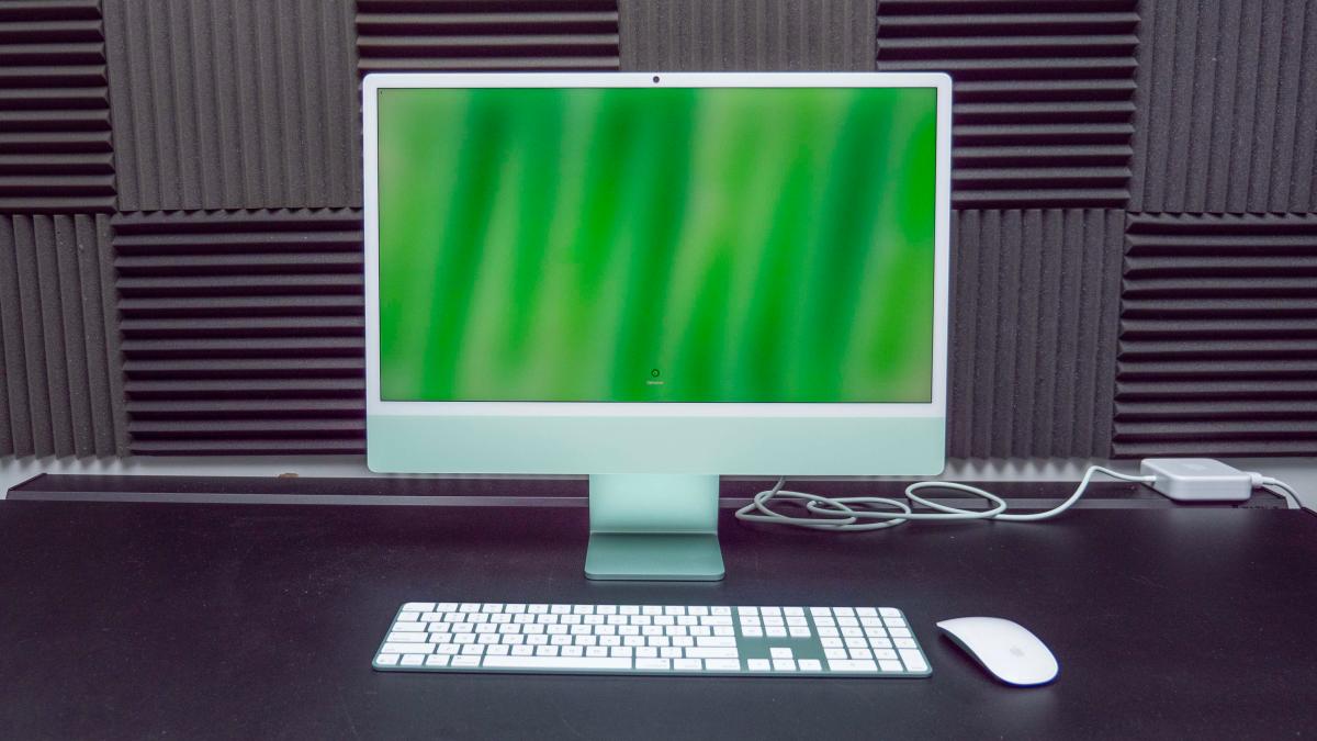 Apple iMac M4 visto de frente