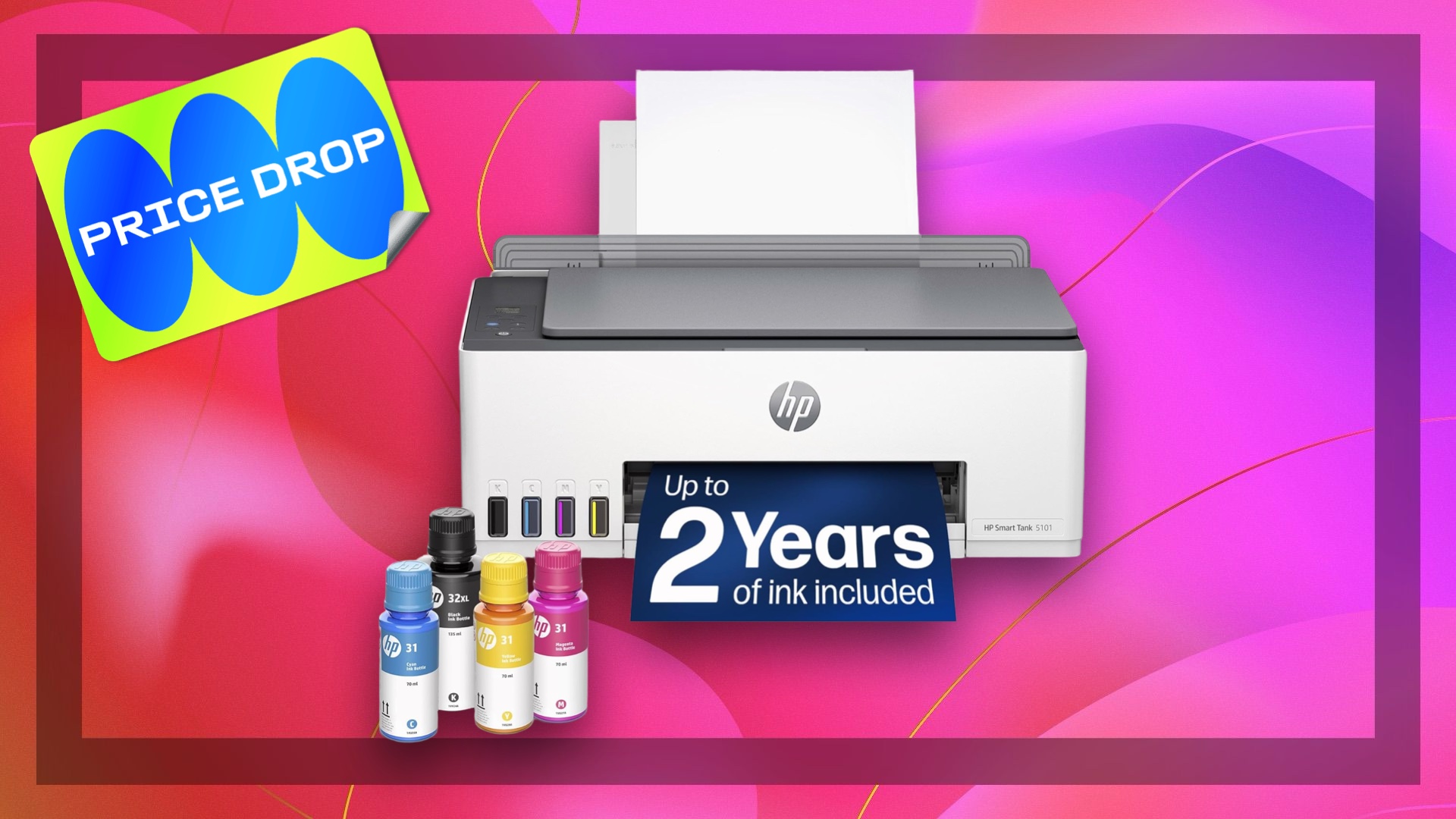 HP Smart Tank 5101: US$ 180 (Preço original: US$ 260)